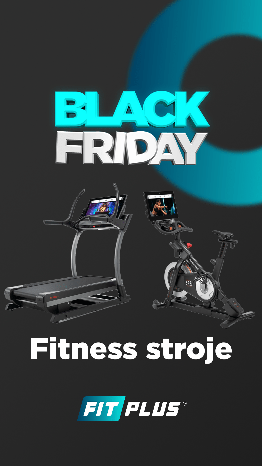 Black Friday stroje fitness na FIT PLUS