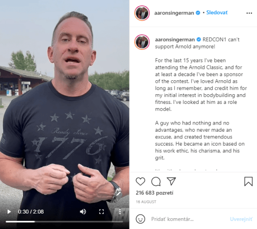 aronsingerman, arnold schwarzenegger, vyjadrenie, covid